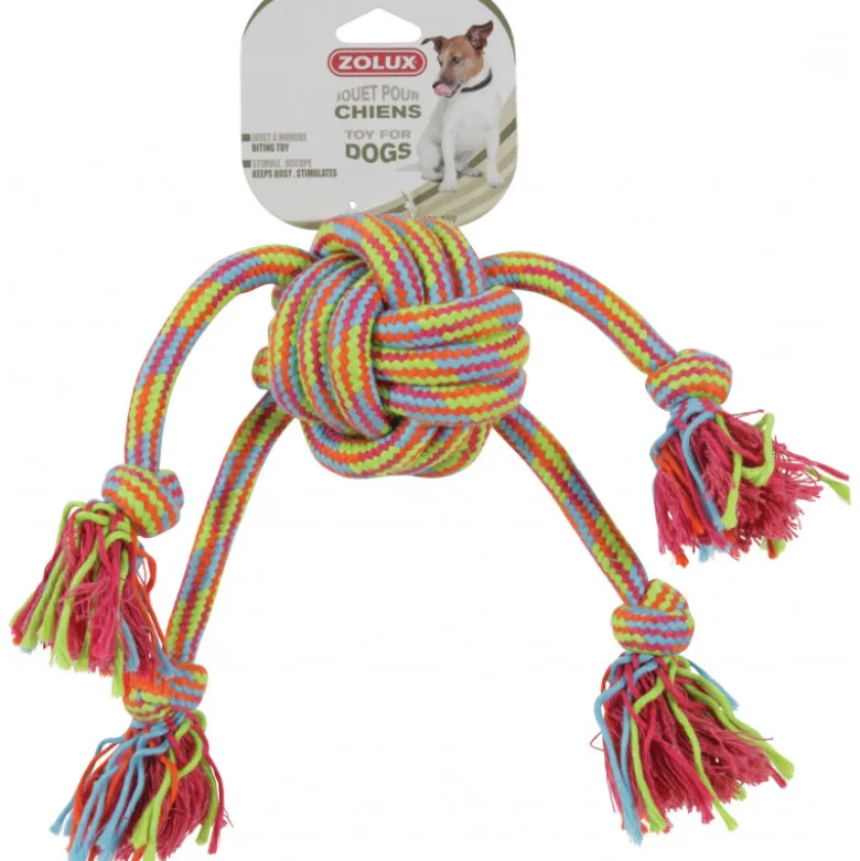 Jouet corde pieuvre couleur 43cm - ZOLUX