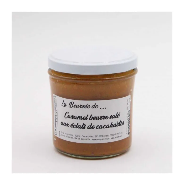 La beurrée caramel aux éclats de cacahuète 320g - LA FABRIQUE À BISCUITS HONFLEUR