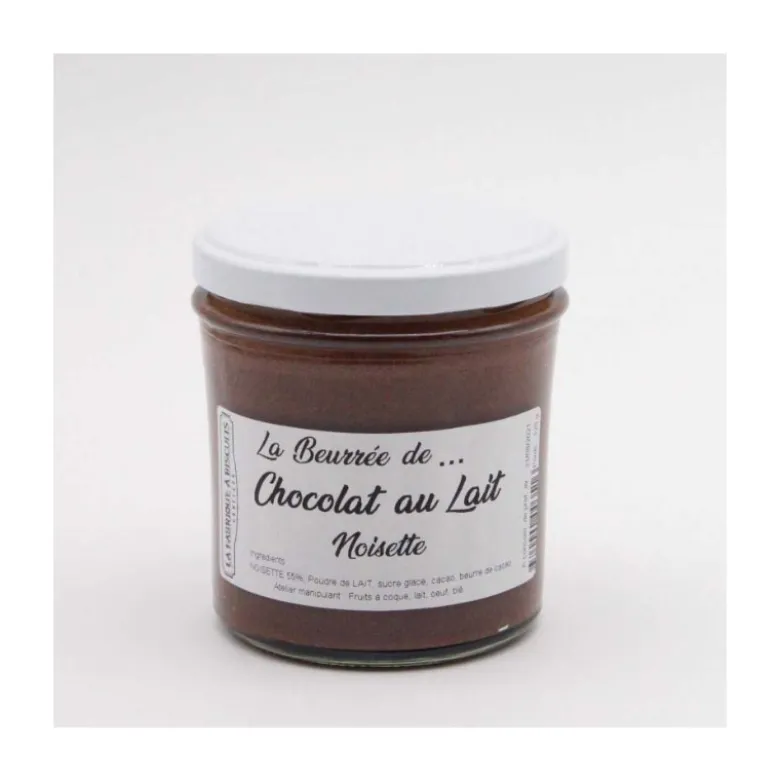 La beurrée chocolat au lait noisette 320g - LA FABRIQUE À BISCUITS HONFLEUR
