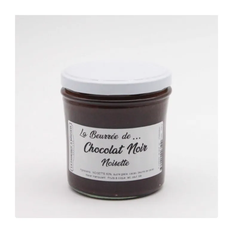 La beurrée chocolat noir noisette 300g - LA FABRIQUE À BISCUITS HONFLEUR