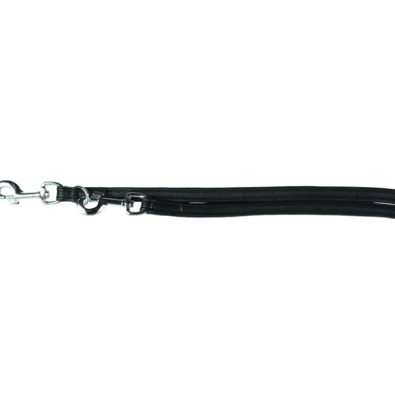 Laisse active comfort réglable S–M: 2m/20mm noir - TRIXIE