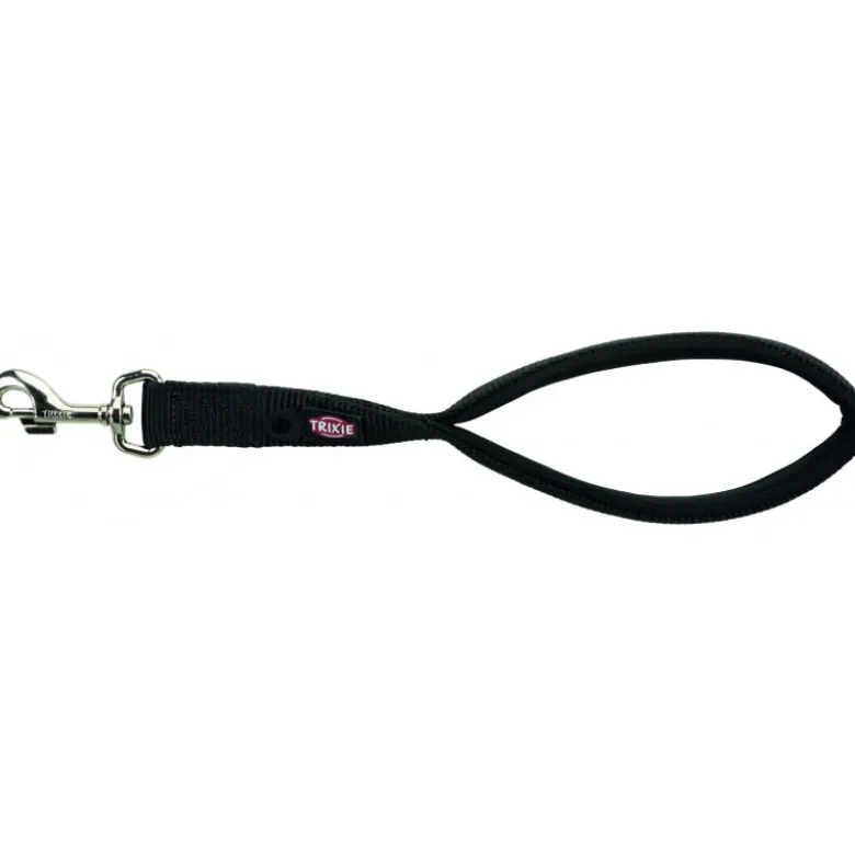 Laisse Premium courte M–XL: 37cm/25mm noir - TRIXIE