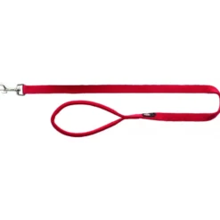 Laisse Premium XS–S: 1.20m/15mm rouge - TRIXIE