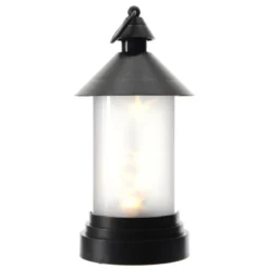 Lanterne avec rotation - 28,5 cm - noire - LUMINEO