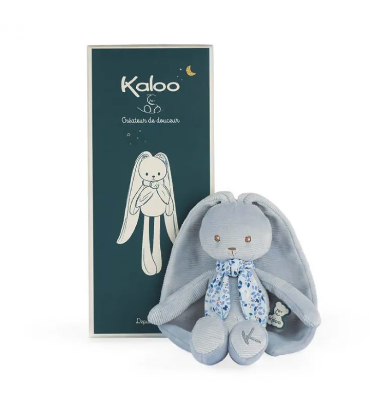 Lapinoo - pantin lapin bleu - petit - KALOO