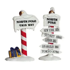 NORTH POLE SIGNS SET OF 2 - LEMAX