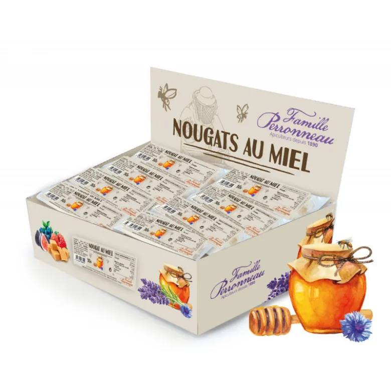 Nougat blanc au miel barre 30g - FINABEIL