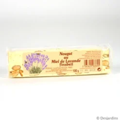 Nougat blanc au miel de lavande présentoir 100g - FINABEIL