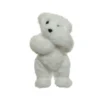 Ours peluche 55x65x60 blanc - DECORIS