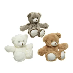 Ours 15x15x18cm blanc, beige ou marron - DECORIS