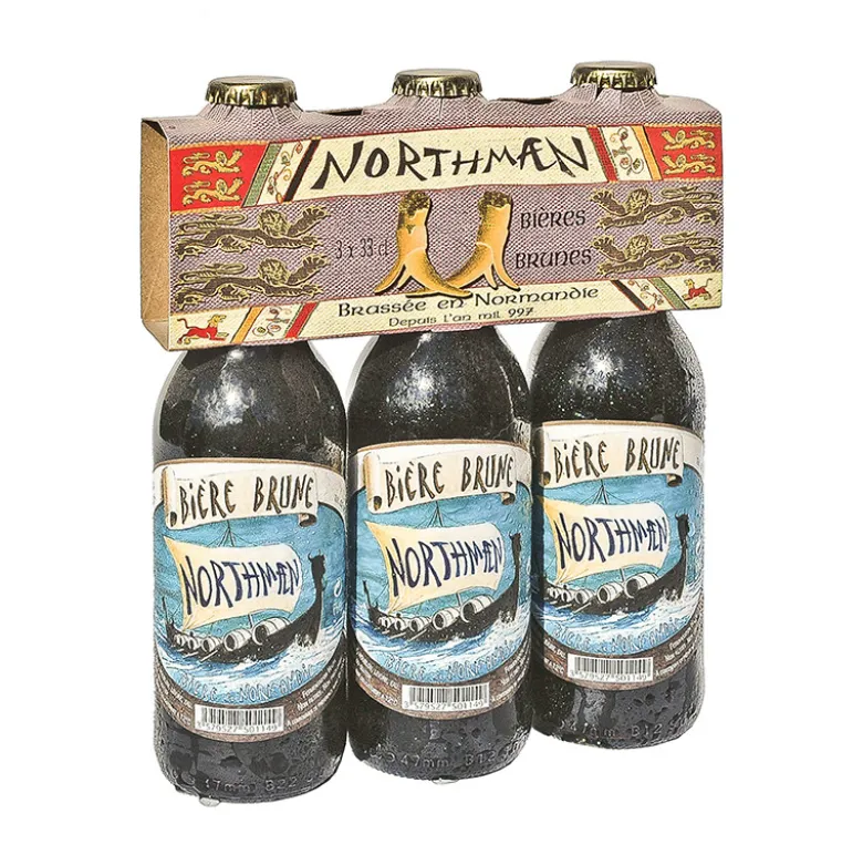 Pack 3 bières Northmaen brunes 33 cl - NORTHMAEN