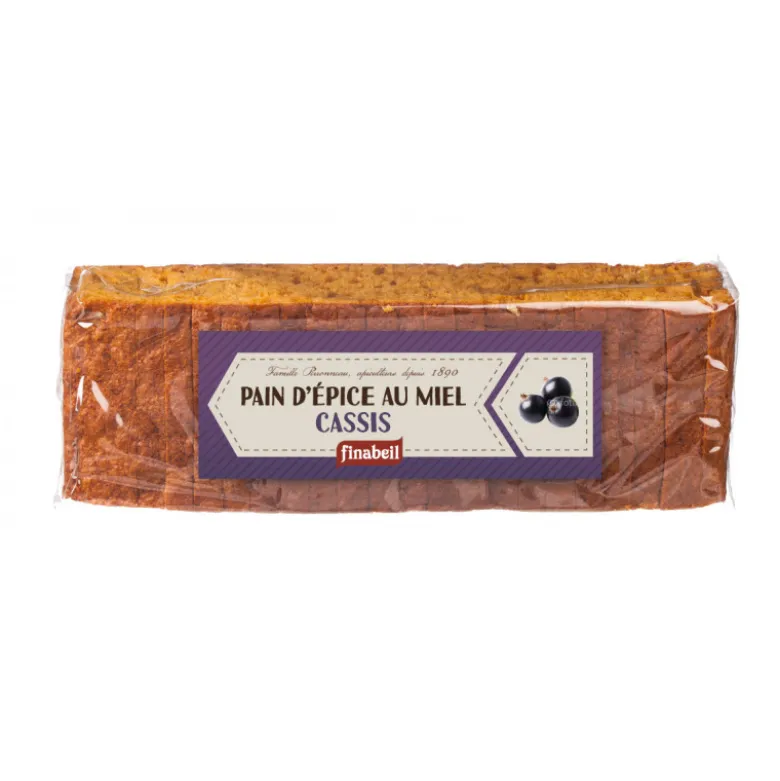Pain d’épice tranché cassis 300g - FINABEIL