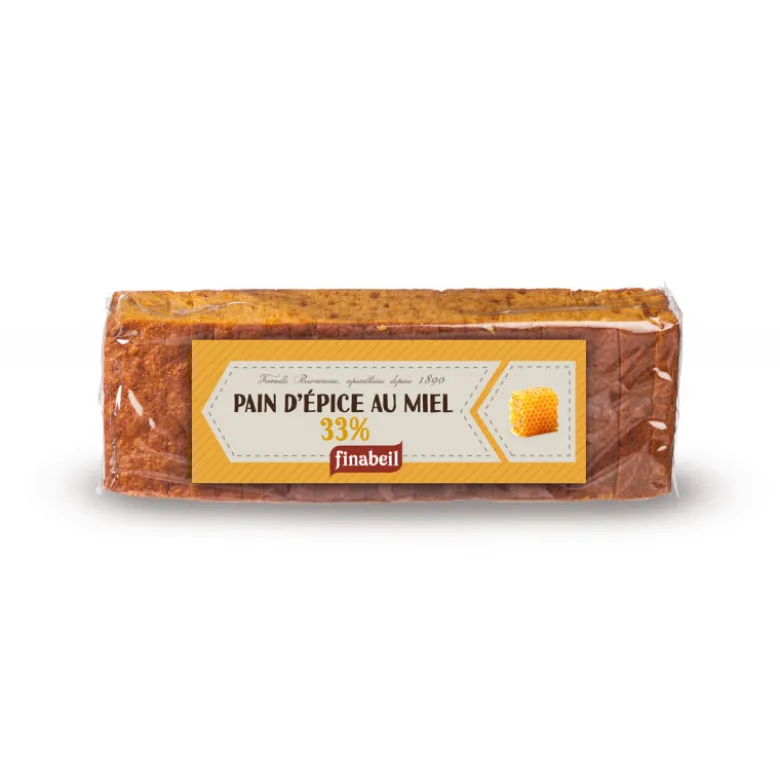 Pain d’épice tranché 33% miel 300g - FINABEIL