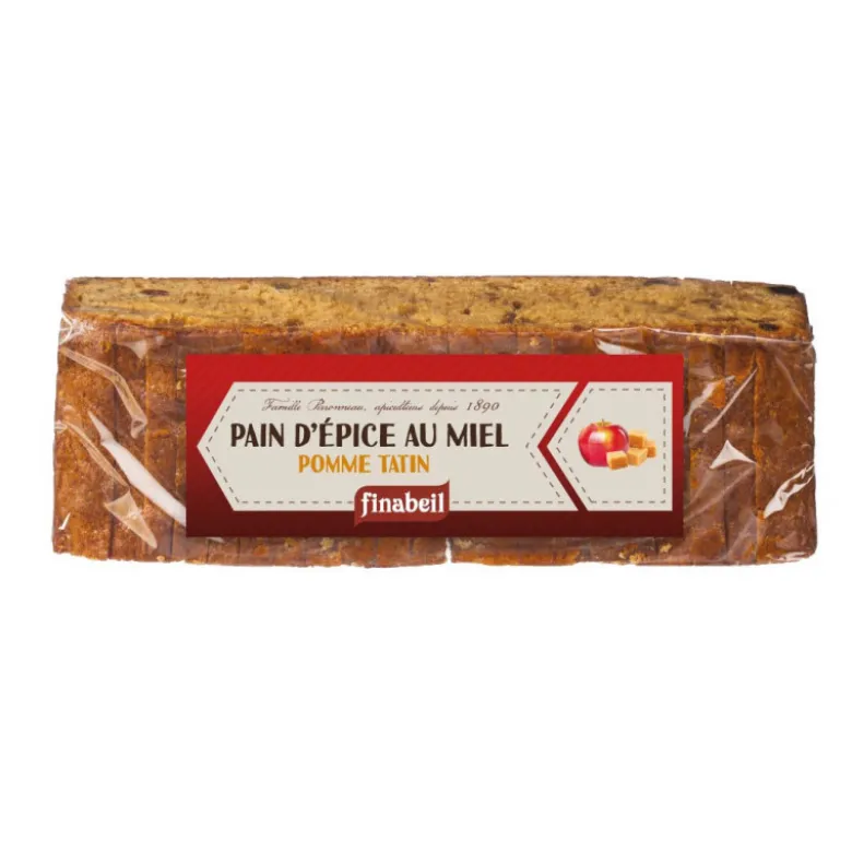 Pain d’épice tranché pomme tatin 300g - FINABEIL