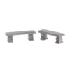 PLAZA BENCH SET OF 2 - LEMAX