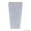 Pot carré en fibre gris clair - 90 cm - DESJARDINS
