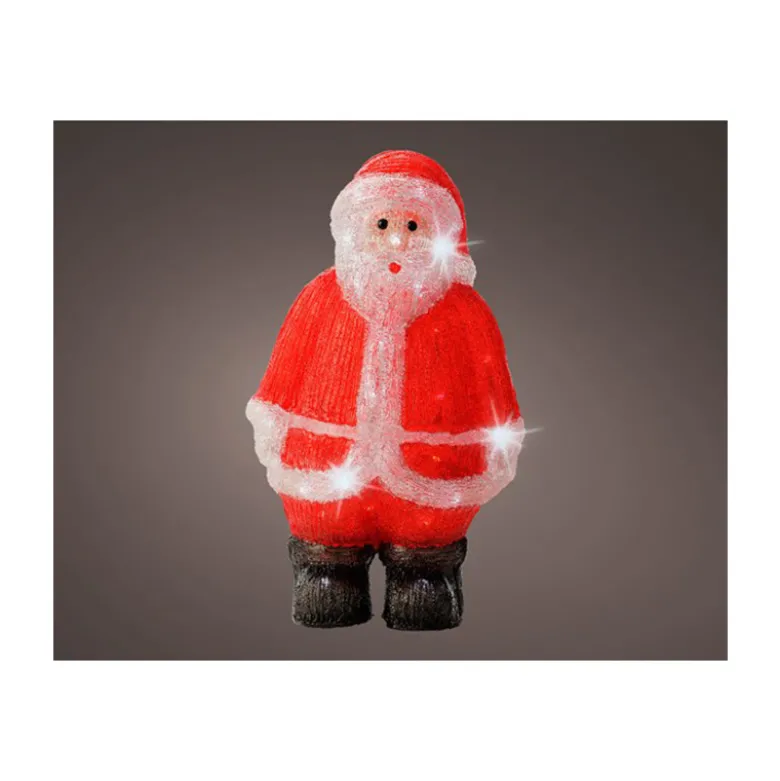 Père Noël lumineux solaire 50cm - LUMINEO