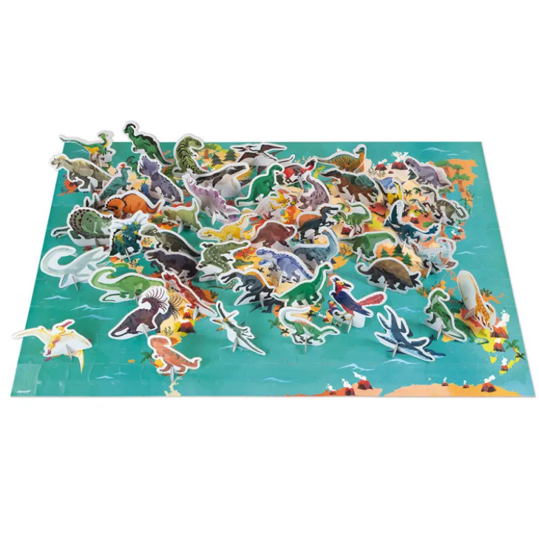 Puzzle éducatif- les dinosaures - 200 Pcs - JANOD