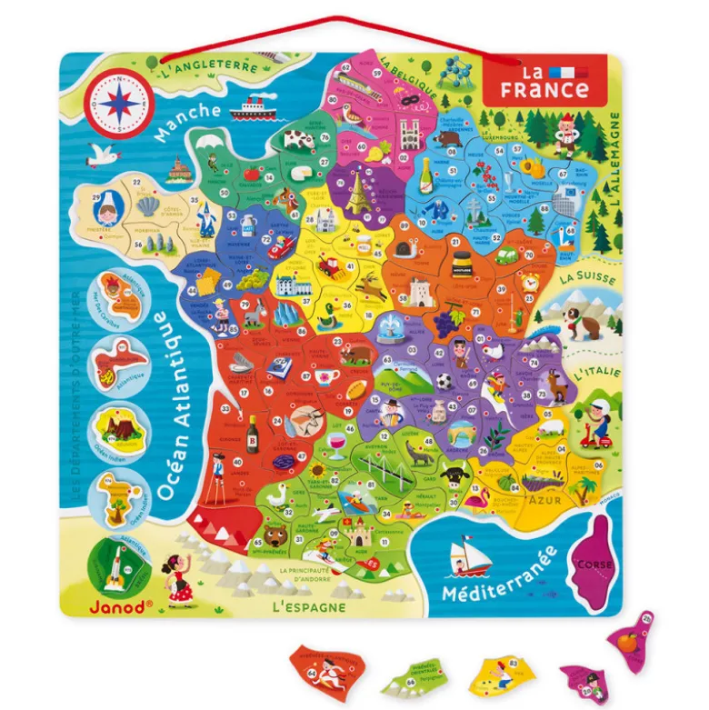 Puzzle France magnetique - JANOD