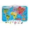 Puzzle monde magnétique version française - JANOD