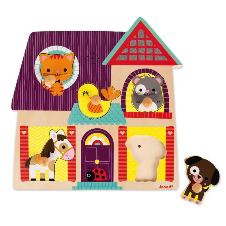 Puzzle musical - Mes petits compagnons - JANOD