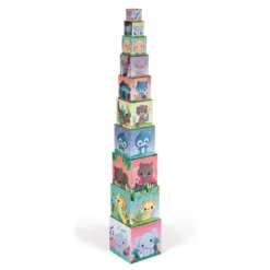 Pyramide carrée les animaux tous mignons - JANOD
