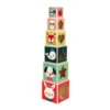 Pyramide 6 cubes - Baby forest - JANOD