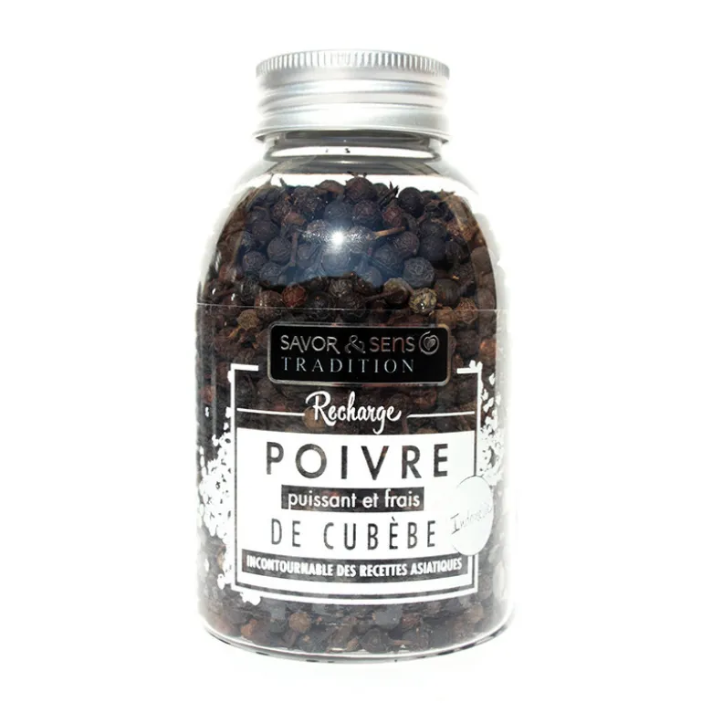 Recharge poivre Cubèbe d'Indonésie 95g - SAVOR ET SENS