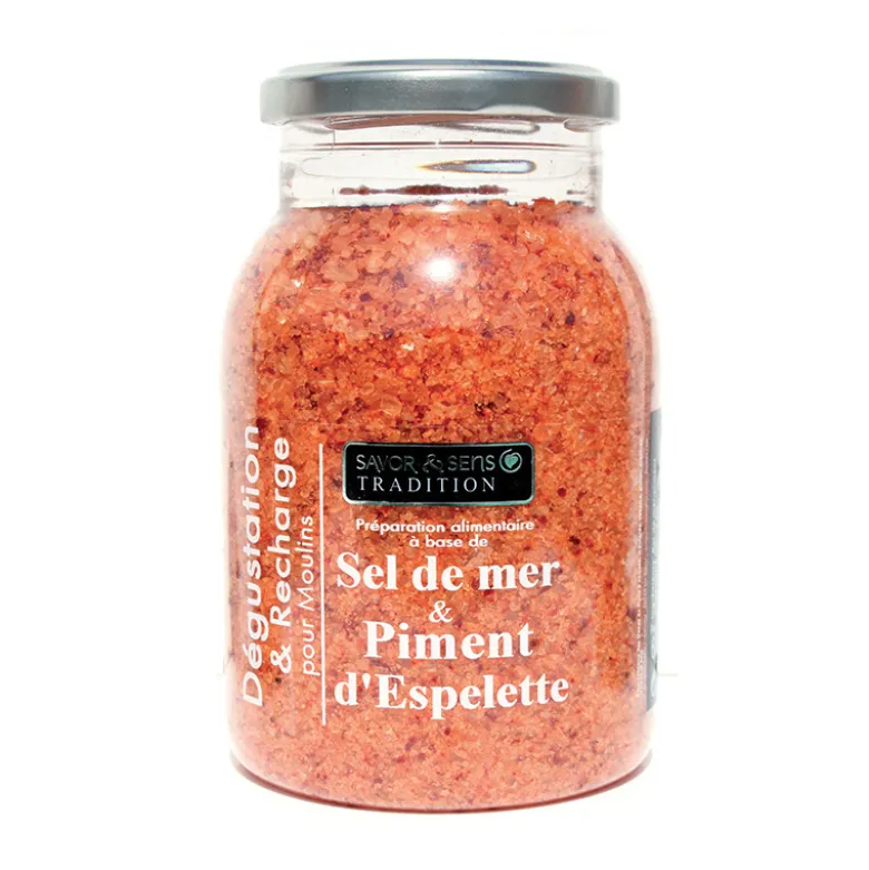 Recharge sel piment d'Espelette 600g - SAVOR ET SENS