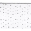 Rideau flocon 90x200x3cm blanc - DECORIS