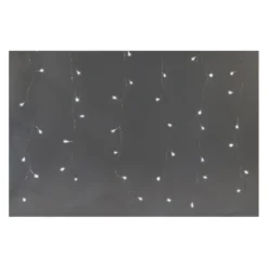 Rideau lumineux d'extérieur blanc froid - 2,25m - 480LEDs