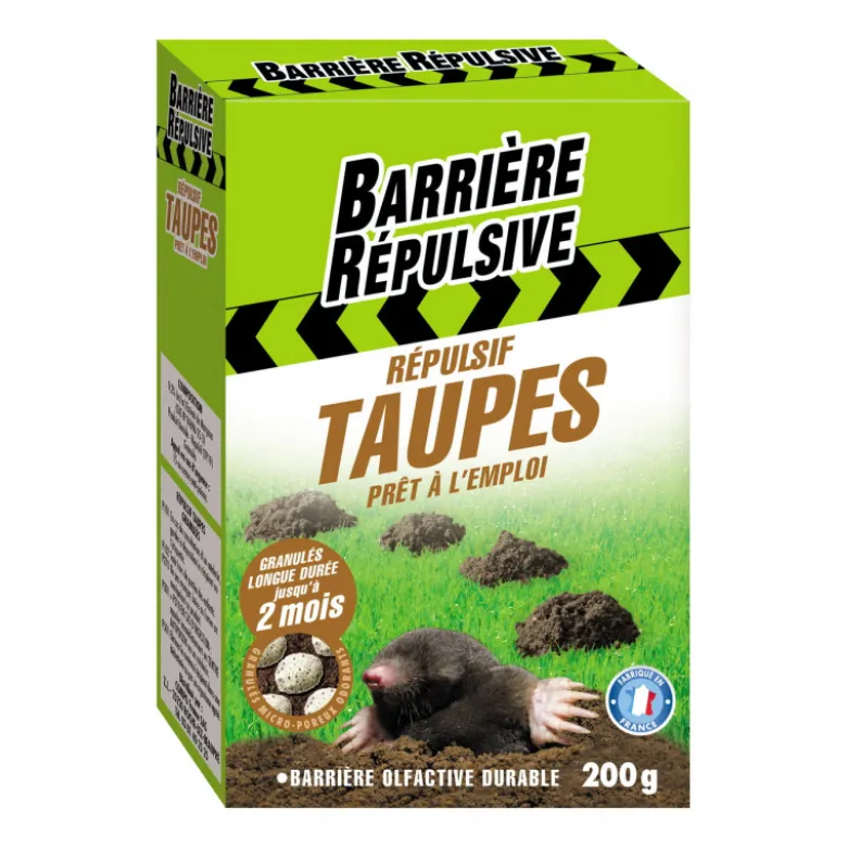Répulsif taupes granulés 2x100g - BARRIERE REPULSIVE