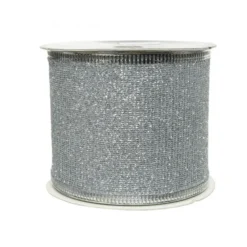 Ruban paillettes 270x6.3cm argent - DECORIS