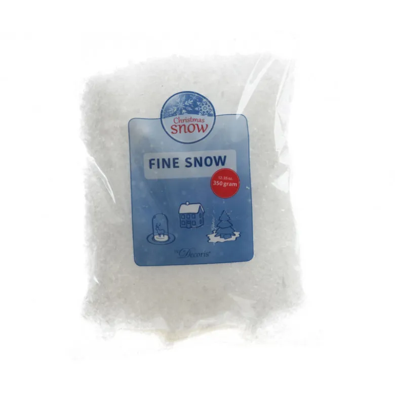 Sachet neige artificielle fine 350g blanc - DECORIS