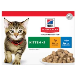 12 sachets repas pour chaton poulet et poisson 4 - HILL'S