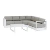 Salon d'angle Allure 5 places blanc - HESPERIDE