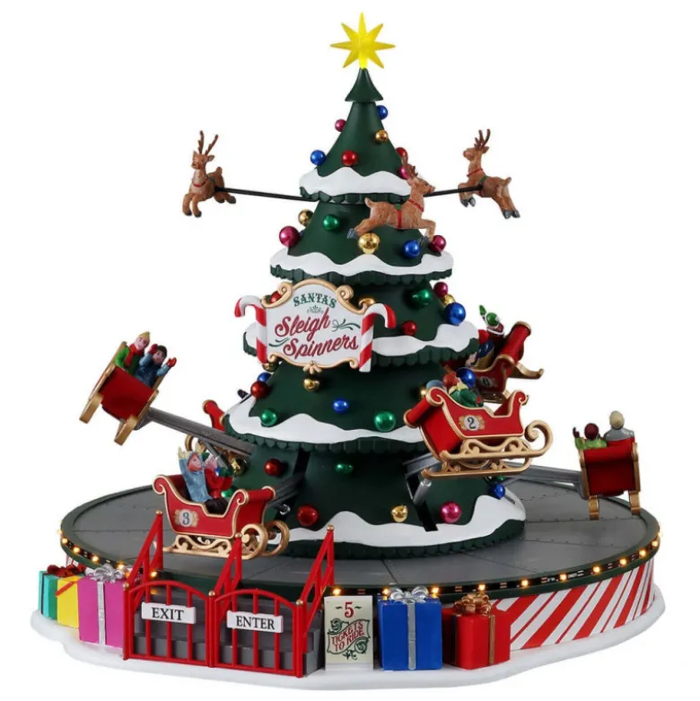 SANTA'S SLEIGH SPINNERS - LEMAX