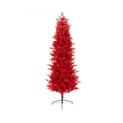 Sapin artificiel teinté NF 180cm rouge - EVERLANDS