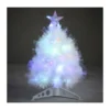 Sapin fibre optique blanc Dinard multicol. 45cm - LUCA LIGHTING