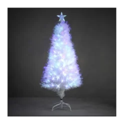 Sapin fibre optique blc Greenville multico.150cm - LUCA LIGHTING