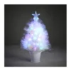Sapin fibre optique blc Greenville multicol.60cm - LUCA LIGHTING