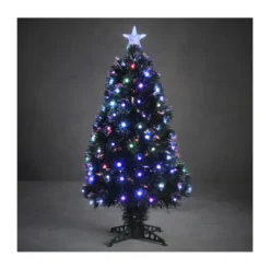 SAPIN FIBRE OPTIQUE VERT ABBEY MULTICOL. 90CM - LUCA LIGHTING