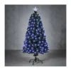 Sapin fibre optique vert Greenville bleu 120cm - LUCA LIGHTING