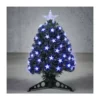 Sapin fibre optique vert Greenville bleu 45cm - LUCA LIGHTING