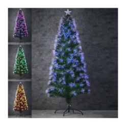 SAPIN FIBRE OPTIQUE VERT HIGHLAND MULTICOL.180CM - LUCA LIGHTING