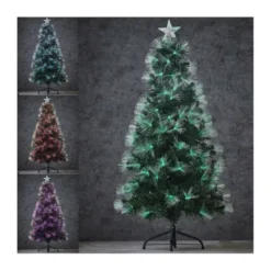 SAPIN FIBRE OPTIQUE VERT HIGHLAND MULTICOL.120CM - LUCA LIGHTING