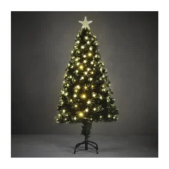SAPIN FIBRE OPTIQUE VERT MERCURY BLANC 120CM - LUCA LIGHTING