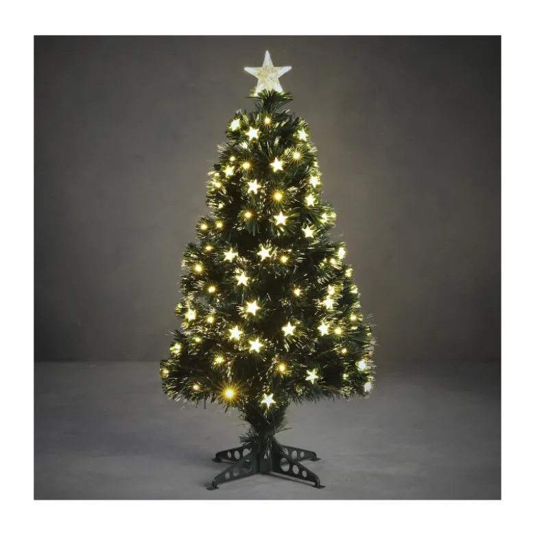 SAPIN FIBRE OPTIQUE VERT MERCURY BLANC 90CM - LUCA LIGHTING