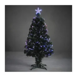 Sapin fibre optique vert Stratton multicol.90cm - LUCA LIGHTING