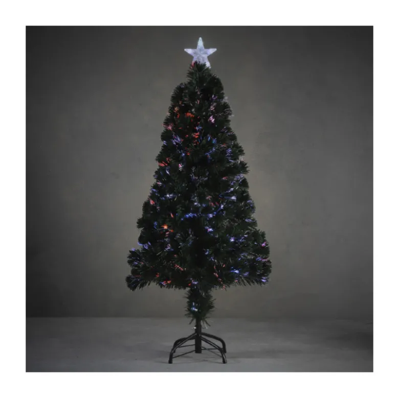 Sapin fibre optique vert Stratton multicol.120cm - LUCA LIGHTING